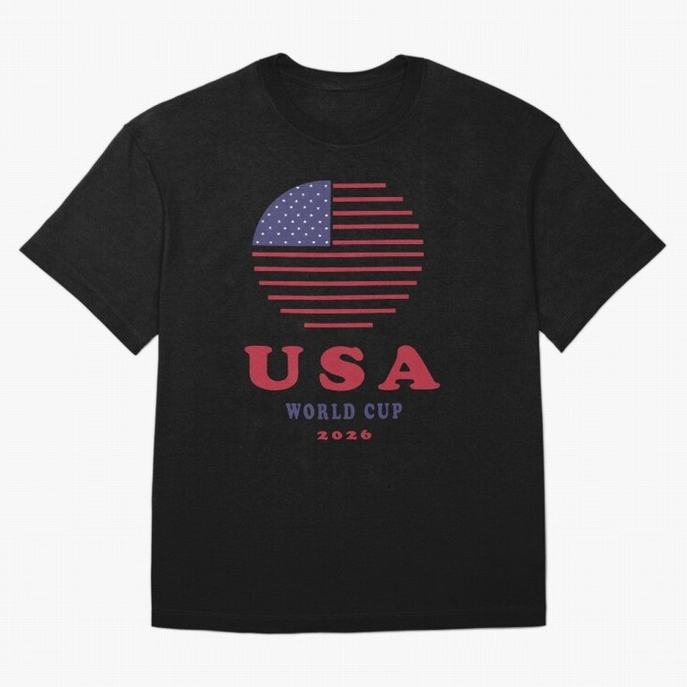 USA World Cup 2026 Soccer Fan Shirt | American Flag Football Retro Patriotic Design Oversized T-Shirt Represent Fans Who Live for the FIFA World Cup 2026 Journey through Cristiano Ronaldo, Haaland and CR7 Highlights, England, France and Netherlands