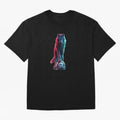 Neon Alpha Wolf with Soccer Ball | Futuristic Sports Fantasy Art Oversized T-Shirt Follow the Road to the FIFA World Cup 2026 Group Stage Journey through Neymar Highlights, Brazil Pride, Sports Nostalgia, International Competition, Famous Players