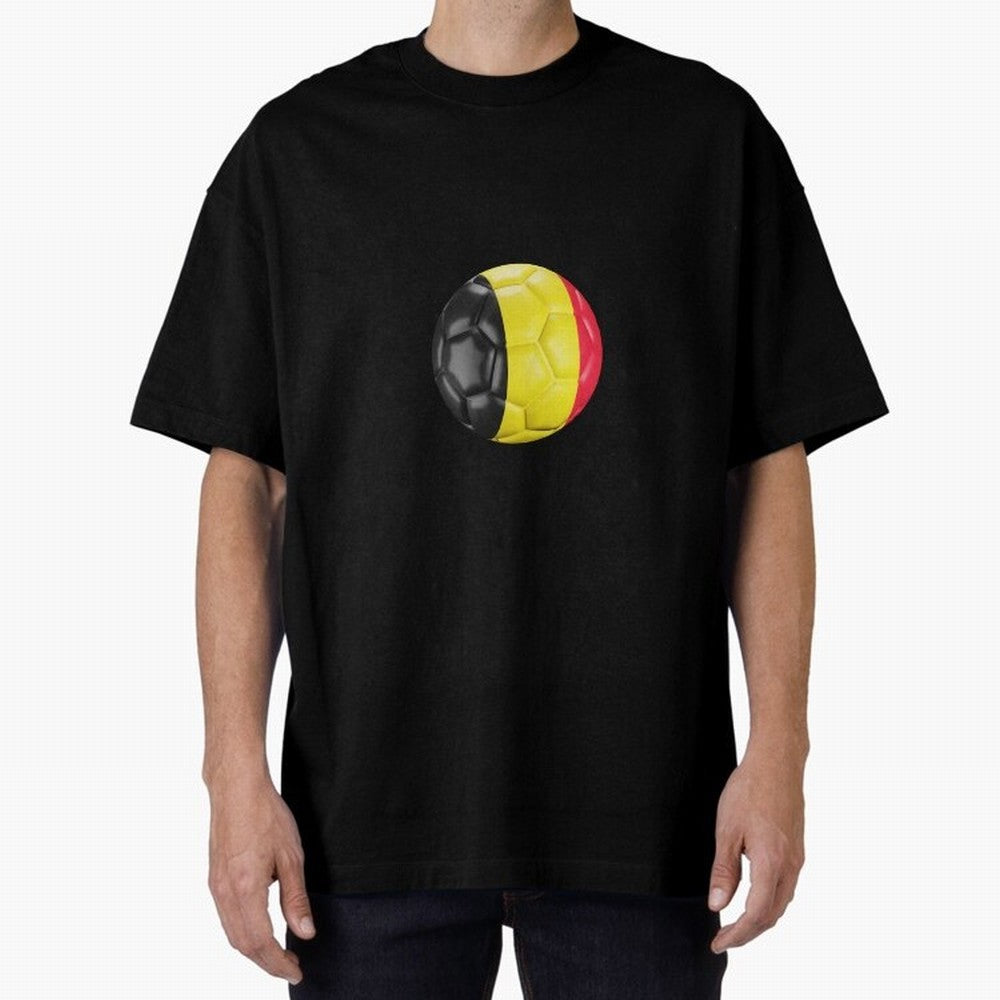 Belgium Football Oversized T-Shirt Relive the Noise and Pride of FIFA World Cup 2026 USA Canada Mexico Spirit, Driven by Argentina, France and Brazil, Neymar, Stadium Memories, Football Loyalty, International Chants and Championship Tradition;
