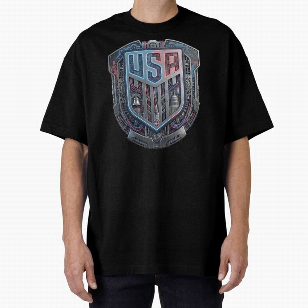 United States Great Seal - American Pride Oversized T-Shirt Celebrate Classic Football Spirit in Match Day Hype around FIFA World Cup 2026 Group Stage, Messi, Neymar and Mbappe, France and Portugal, Sports Nostalgia, International Competition,