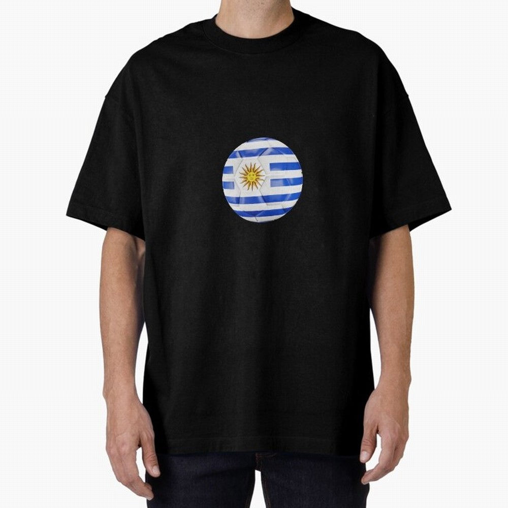 Uruguay Football Oversized T-Shirt Turn Up for FIFA World Cup 2026 Group Stage Capturing Neymar, Spain and Netherlands Energy, Soccer Culture, Superstar Moments, National Team Dreams and Competitive Fire; Ideal for Fans Who Follow Messi, Cristiano