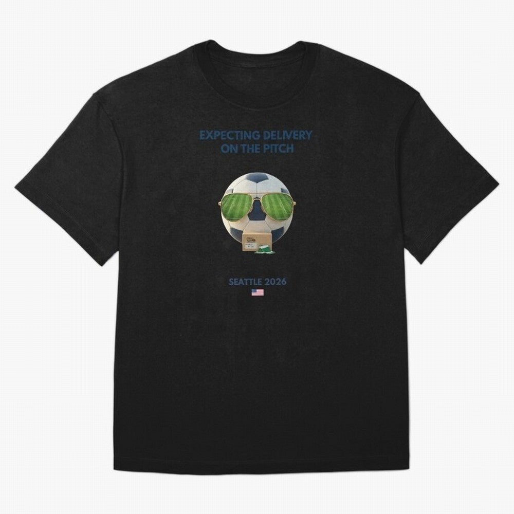 WC26 Hosting City: Seattle | Fun and Smart Soccer Fan Gear Oversized T-Shirt Bring Trophy Dreams to Match Day Hype around FIFA World Cup 2026 Group Stage, Neymar, Haaland and Cristiano Ronaldo, Spain and Netherlands, Sports Nostalgia, International