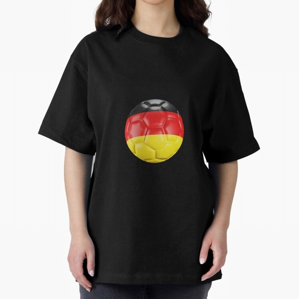 Germany Oversized T-Shirt Celebrate Every Goal in the FIFA World Cup 2026 Journey through Haaland and Mbappe Highlights, Portugal, Spain and Germany Pride, Tournament Hype, Historic Matchups, Family Viewing Parties and Global Sports Pride; Made for