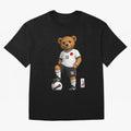 Japan Soccer Bear World Cup Teddy Bear Oversized T-Shirt Feel International Energy from FIFA World Cup 2026 USA Canada Mexico for Fans of Cristiano Ronaldo, Haaland and CR7 and Netherlands, Bringing Championship Spirit, Famous Goals, Roaring Crowds