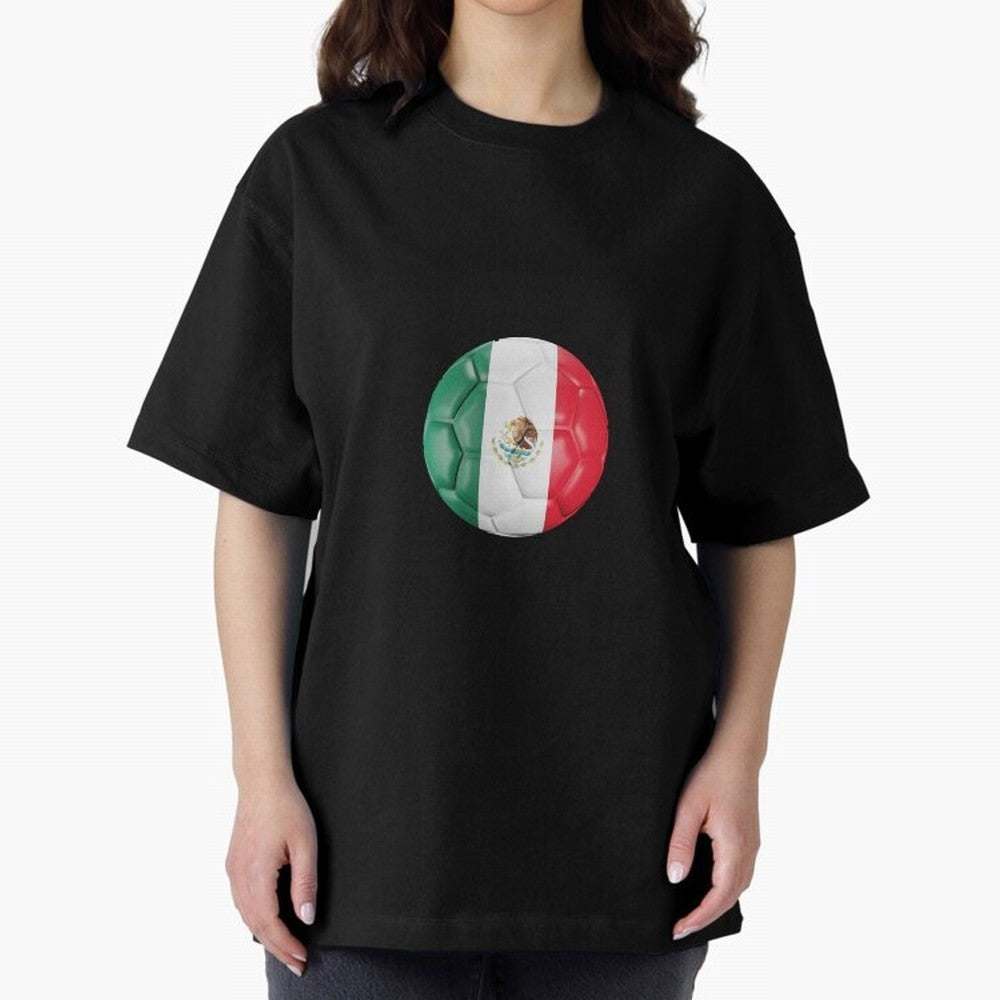Mexico Football Oversized T-Shirt Show Love for Legendary Goals in FIFA World Cup 2026 USA Canada Mexico Featuring Neymar, Haaland and Cristiano Ronaldo, Spain and Netherlands Energy, Vintage Soccer Flavor, Modern Football Stars, National Flags and