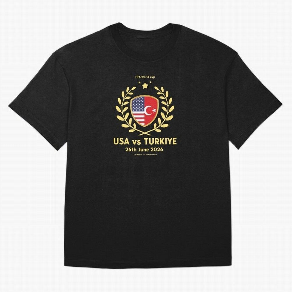 Copy of FIFA World Cup - USA v Turkiye Oversized T-Shirt Carry the Dream of Global Football Passion for FIFA World Cup 2026, Centered on Messi, Neymar and Mbappe, Argentina and Brazil, Fan Favorite Moments, National Team Passion, Big Match Drama