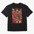 Spain 2026 ¨C La Furia Roja World Cup Poster Oversized T-Shirt Celebrate Rivalries and Pride in FIFA World Cup 2026 Group Stage Spirit, Centered on France, Messi, CR7 and Mbappe, Global Supporter Spirit, Legendary Goals, National Colors and