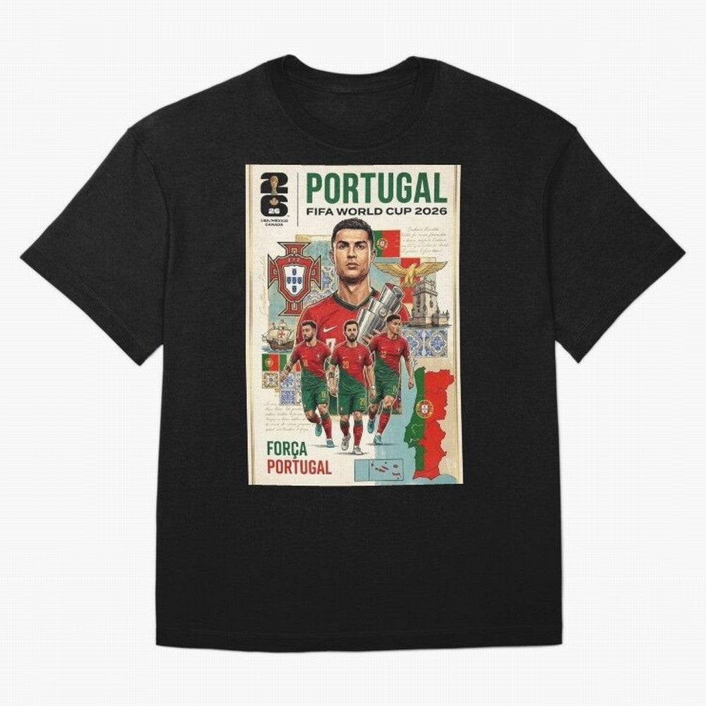Portugal 2026 ¨C In Search of Glory Oversized T-Shirt Relive the FIFA World Cup 2026 Journey through Neymar Highlights, Netherlands Pride, Game Day Rituals, Football Legends, Country Pride and the Road to the Final; Created for Match Day Parties,