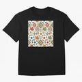 2026 World Cup Unity: Aztec & Maple Soccer Pattern Oversized T-Shirt Support Iconic Players in the FIFA World Cup 2026 USA Canada Mexico Journey through Mbappe and Neymar Highlights, England and Germany Pride, Retro Football Energy, Iconic