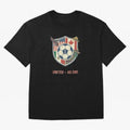 North America United Soccer 2026 Vintage Crest Oversized T-Shirt Carry the Dream of the FIFA World Cup 2026 Group Stage Journey through Messi, Neymar and Mbappe Highlights, France and Portugal Pride, Championship Spirit, Famous Goals, Roaring