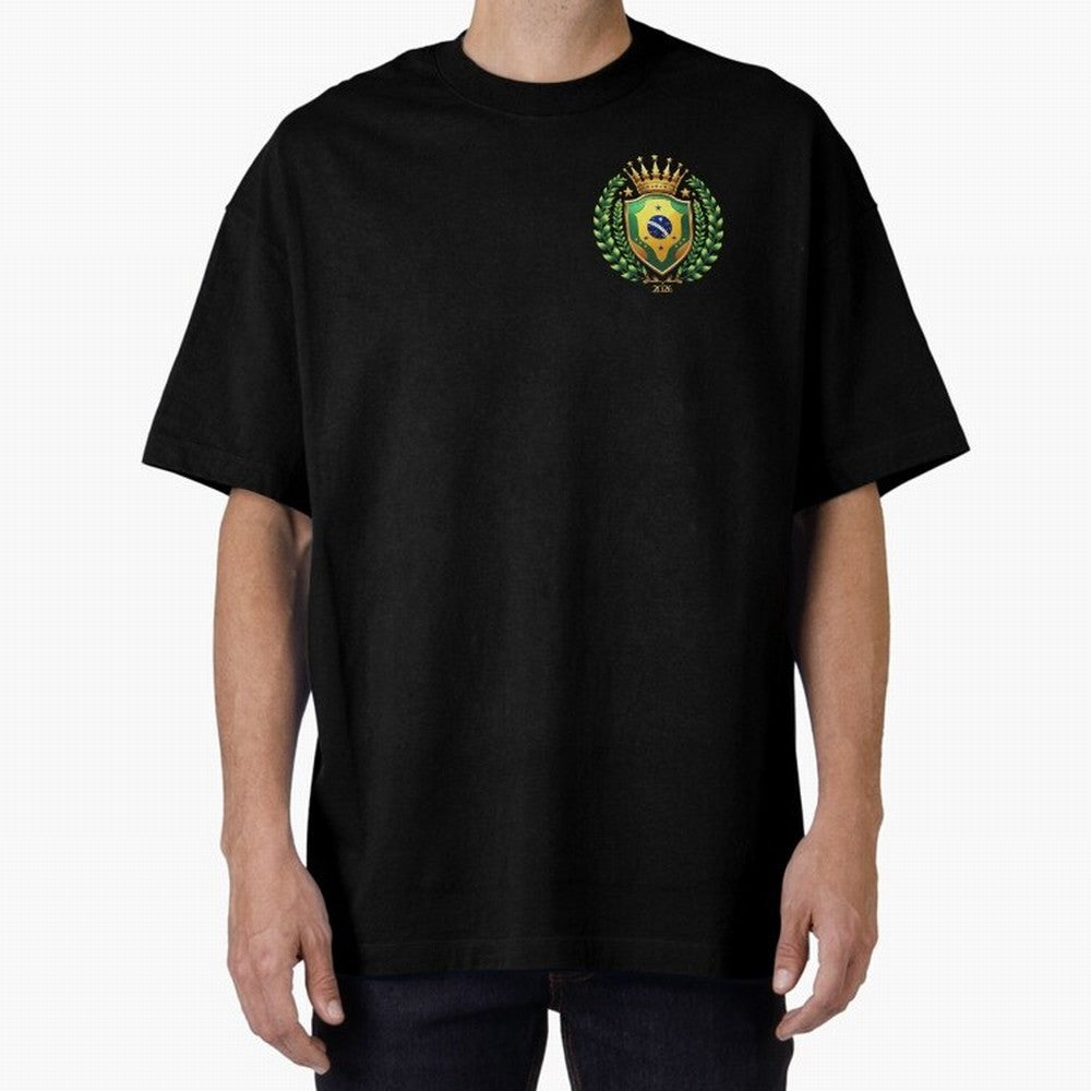 Brazil World Cup 2026 Oversized T-Shirt Join Match Day Hype around FIFA World Cup 2026, Haaland and Mbappe, England, Championship Spirit, Famous Goals, Roaring Crowds and International Football Unity; Built for Supporters Chasing Trophy Dreams,