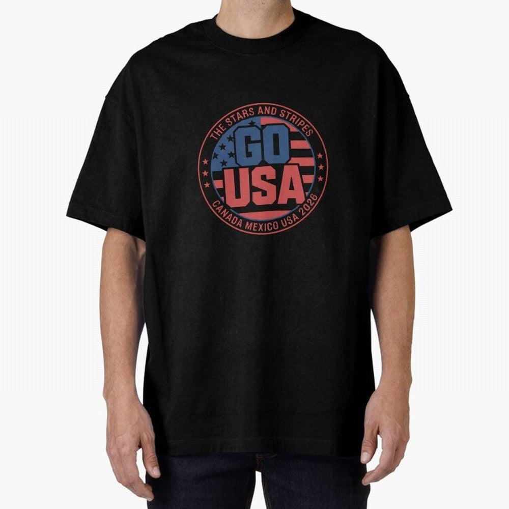 2026 USA Soccer Mexico Canada Oversized T-Shirt Celebrate Global Passion for FIFA World Cup 2026 Group Stage Built around Haaland and Mbappe, Spain Energy, Stadium Chants, National Pride, Trophy Dreams and Unforgettable Football Memories; Perfect