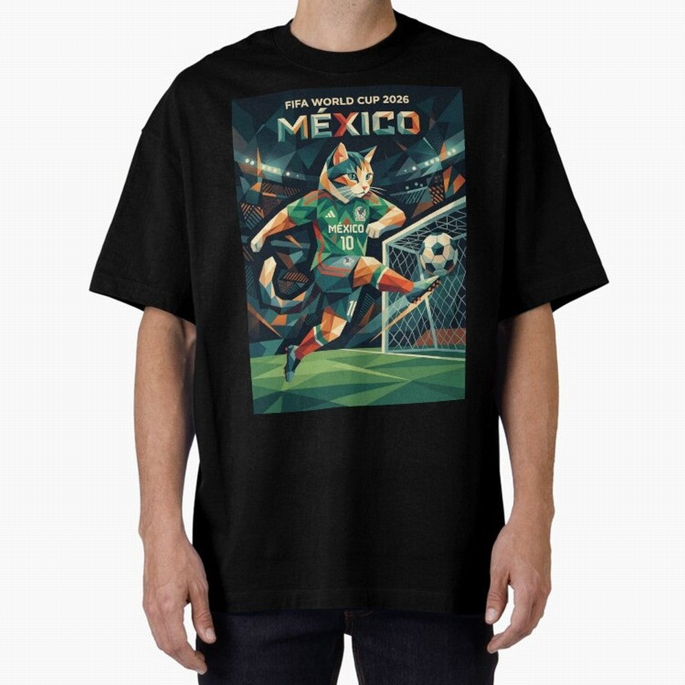 FIFA World Cup Mexico Oversized T-Shirt Keep the Match Day Mood of Match Day Hype around FIFA World Cup 2026 USA Canada Mexico, Neymar, Argentina and Brazil, Classic Soccer Heritage, Championship Pressure, Fan Loyalty and International Pride; Built