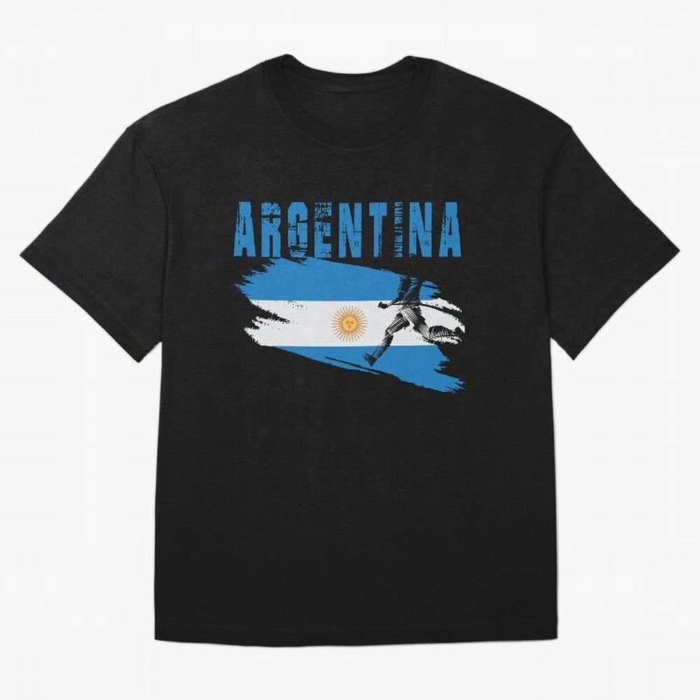 Argentina World Cup 2026 ¨C Pride in Motion Oversized T-Shirt Make the Season About Global Football Passion for FIFA World Cup 2026 USA Canada Mexico, Featuring Messi, CR7 and Mbappe, Argentina, France and Brazil, Championship Spirit, Famous Goals,