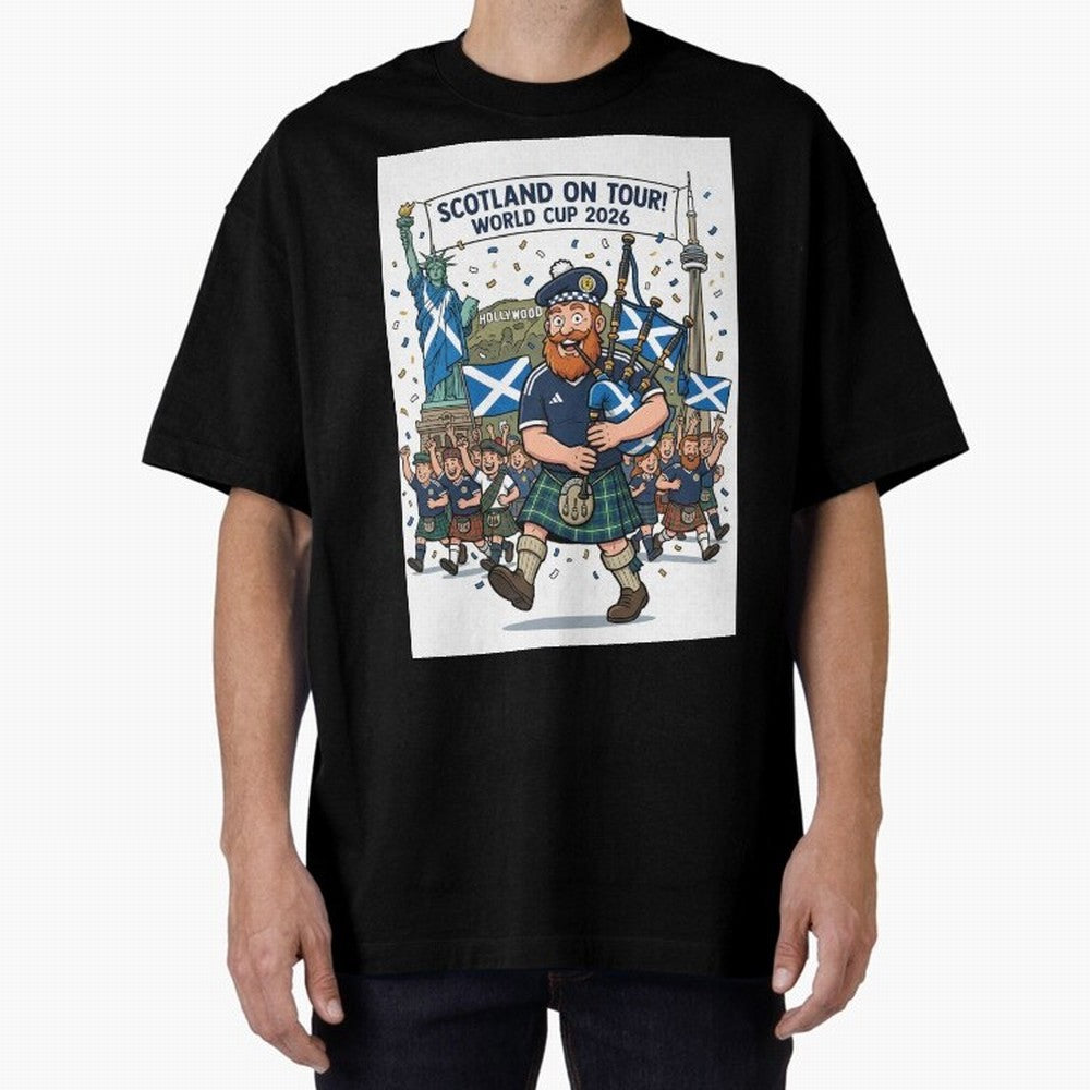 World Cup 2026 Tour Oversized T-Shirt Celebrate Global Passion for FIFA World Cup 2026 USA Canada Mexico for Fans of Haaland and Mbappe and Germany, Bringing Champion Mindset, Group Stage Buzz, Knockout Tension and Passionate Fan Culture; Great for