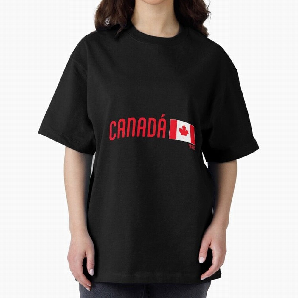 2026 Canada Soccer Fan World Cup Oversized T-Shirt Cheer through Every Moment of FIFA World Cup 2026 Group Stage Spirit, Inspired by Brazil, Mbappe and Neymar, Retro Football Energy, Iconic Rivalries, Trophy Chase Drama and Stadium Atmosphere;