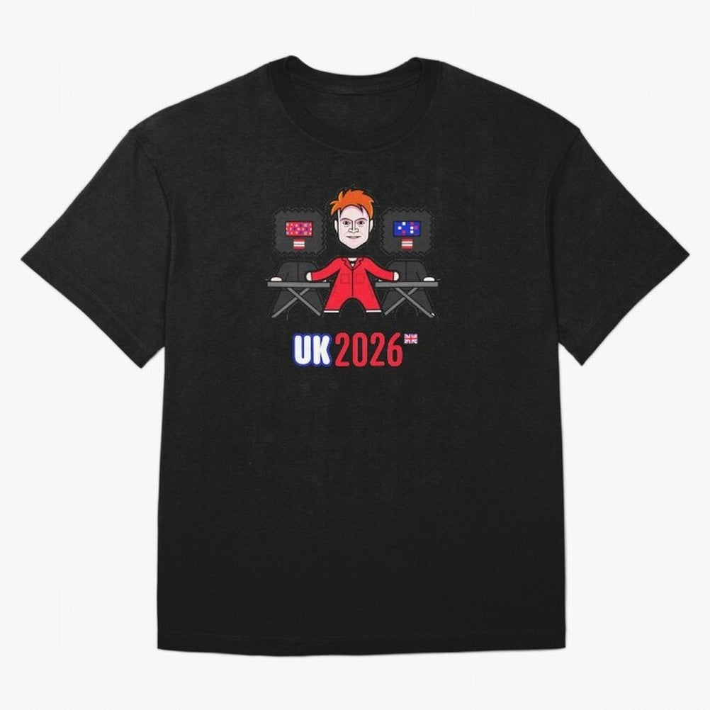 United Kingdom 2026 Oversized T-Shirt Feel the Trophy Chase of the FIFA World Cup 2026 Journey through Haaland Highlights, Brazil Pride, Football Passion, Legendary Performances, Festival Vibes and Supporter Community; Ideal for Football Dads,