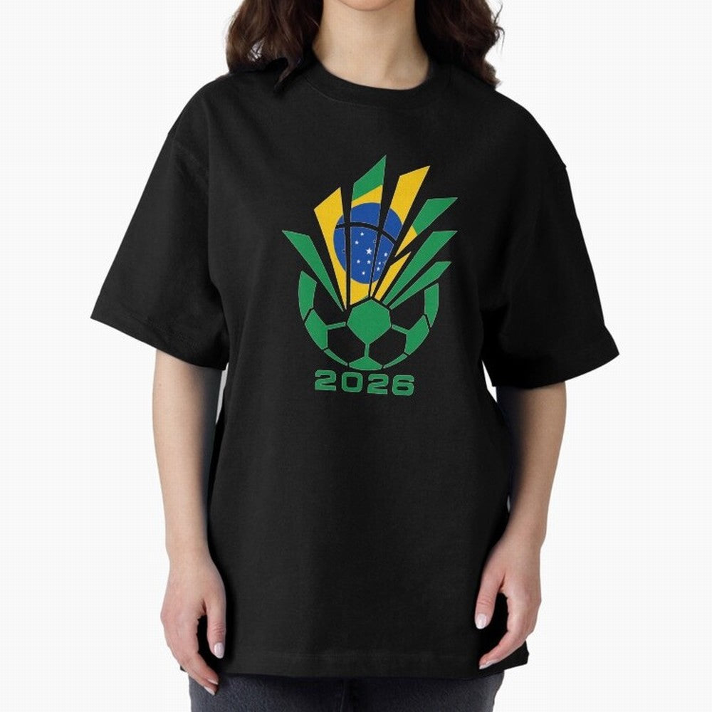Mexican Soccer 2026 Flag Burst Emblem Oversized T-Shirt Show Your Tournament Heart for the FIFA World Cup 2026 Journey through Cristiano Ronaldo Highlights, Brazil Pride, Stadium Chants, National Pride, Trophy Dreams and Unforgettable Football