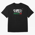 Mexico 86 Logo Tribute ¨C Retro Soccer World Cup Inspired Graphic | Vintage Mexican Football Art | Ruben Santiago Creative Oversized T-Shirt Make Your Look Match FIFA World Cup 2026 Group Stage Featuring CR7, Spain Energy, Soccer Culture, Superstar