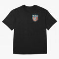 U.S.A Retro Style World Cup 2026 Oversized T-Shirt Represent FIFA World Cup 2026 Group Stage for Fans of Messi, CR7 and Mbappe and Spain, Bringing Tournament Hype, Historic Matchups, Family Viewing Parties and Global Sports Pride; Ideal for Fans